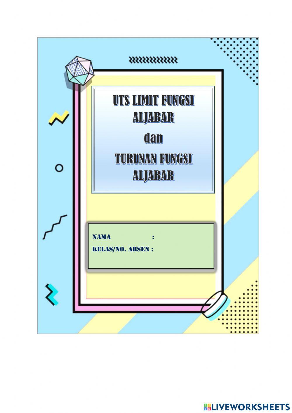 UTS Matematika Kelas XII