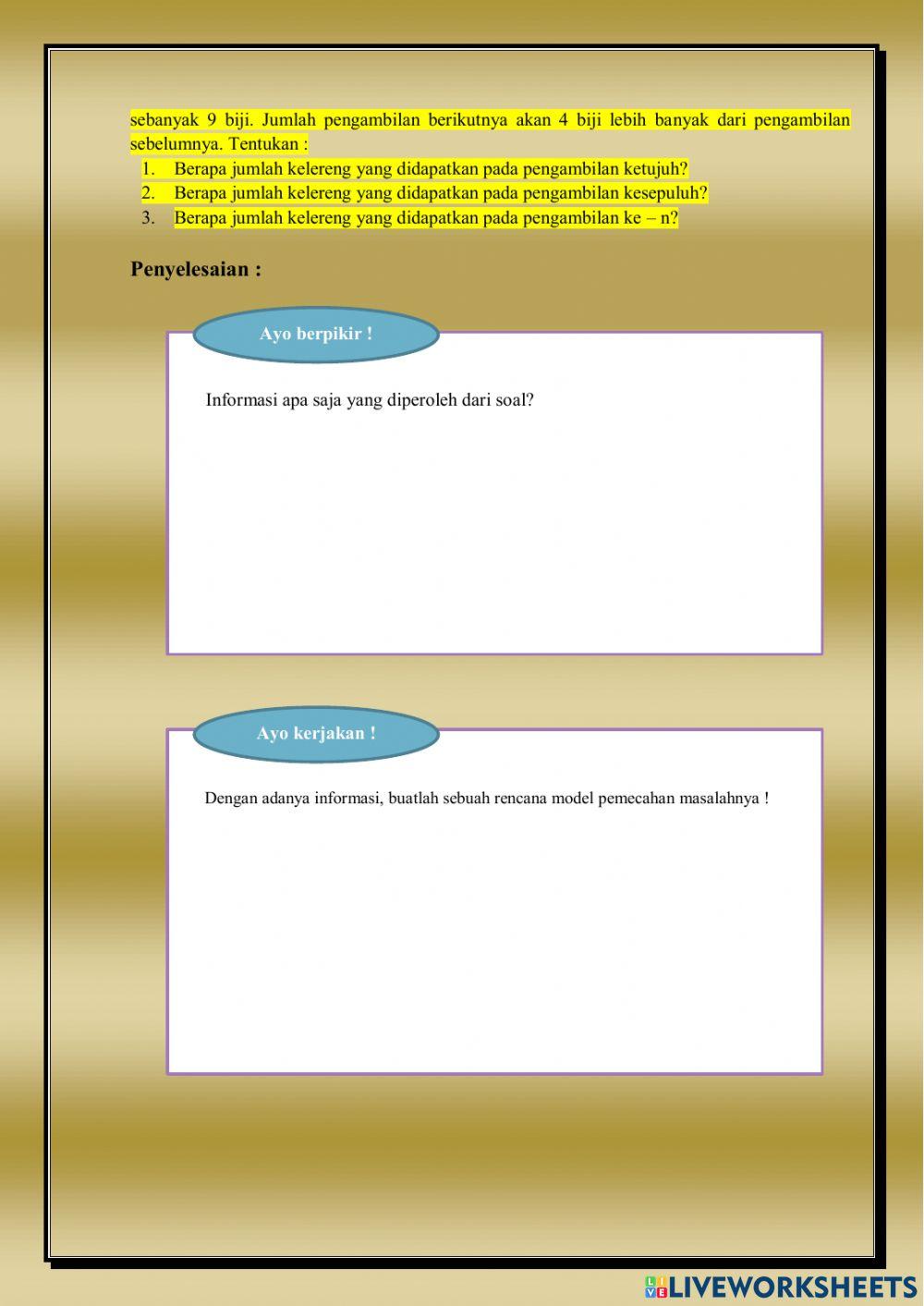 Barisan dan Deret Aritmetika