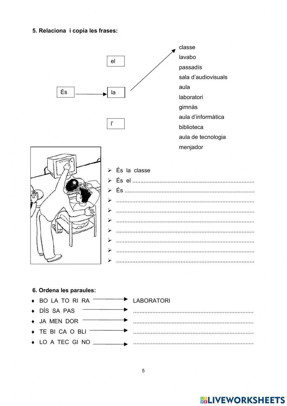 2.L'escola i l'institut. Comencem