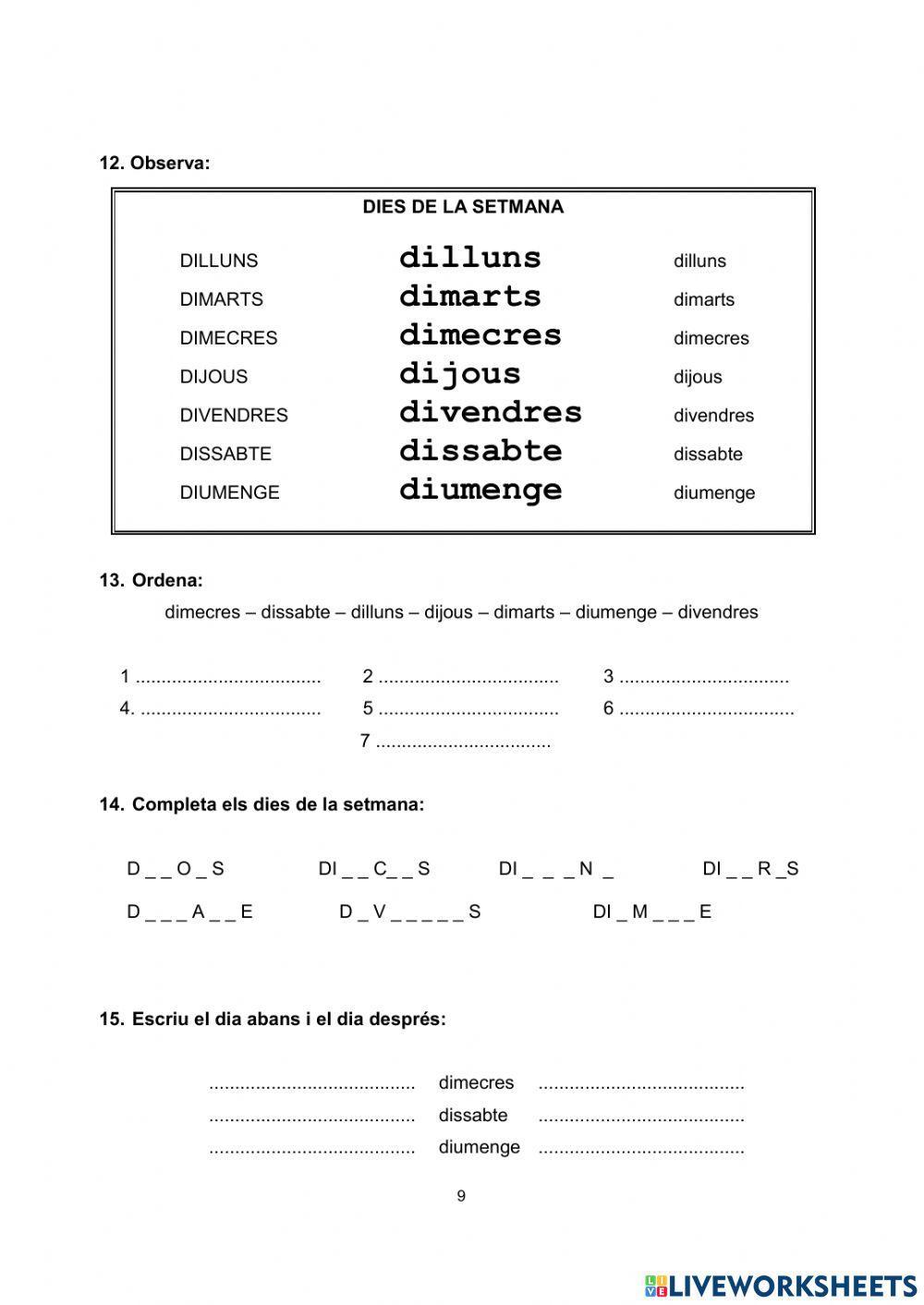 2.L'escola i l'institut. Comencem