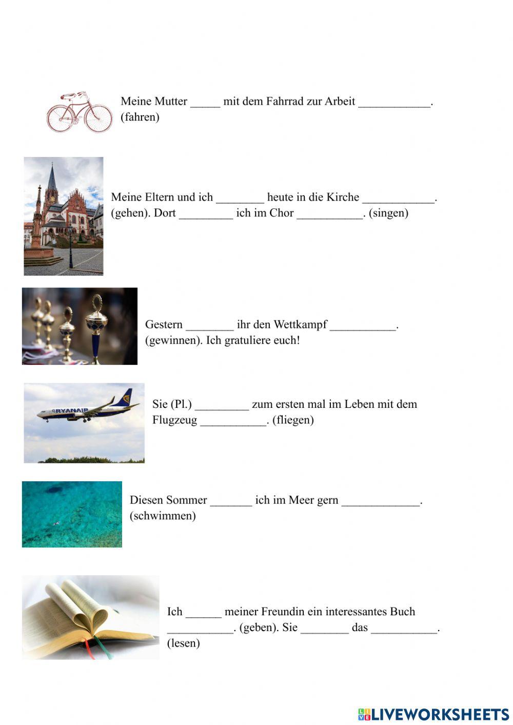 Perfekt unregelmäßige Verben