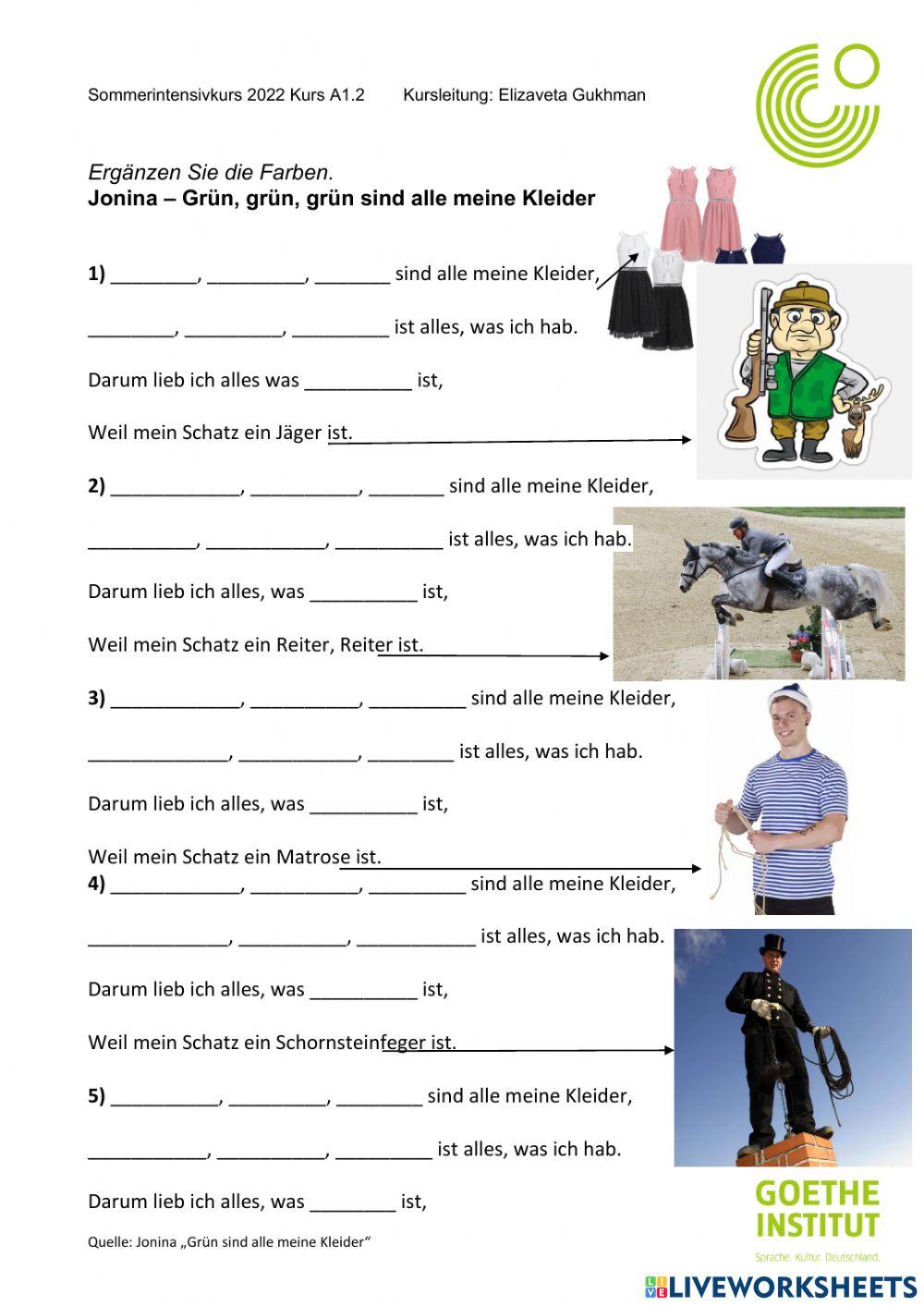 Grün sind alle meine Kleider