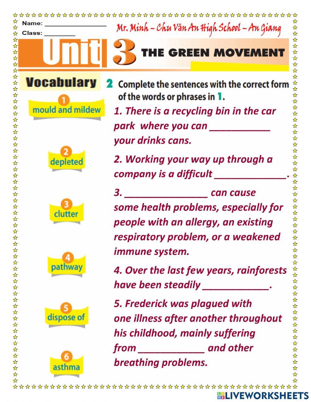 English 12 - Unit 3 - Getting Started-Language-Reading