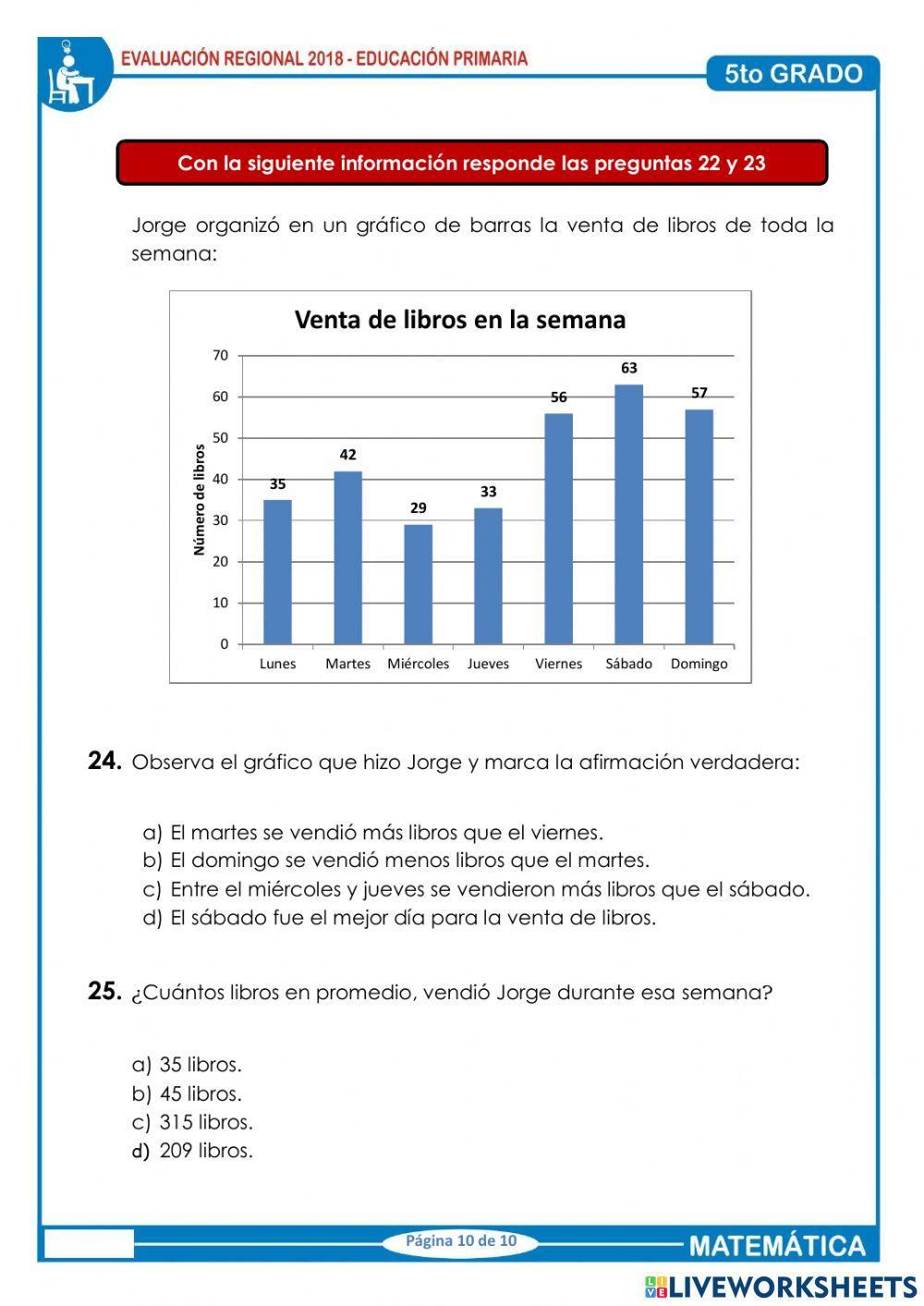 Evaluación matemática