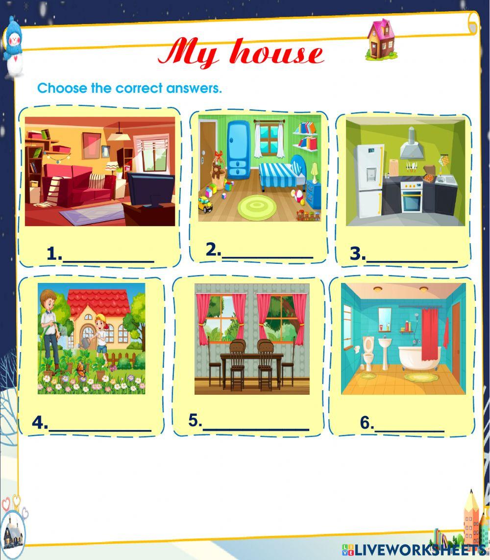 English 3- My house - Vocabulary
