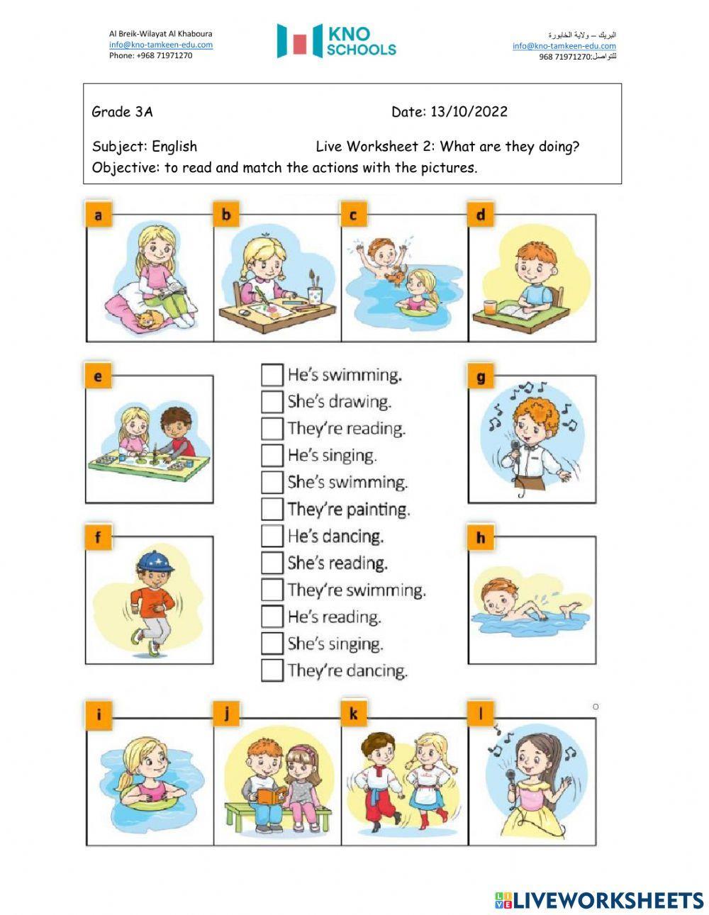 Grade 3 Live worksheet 2