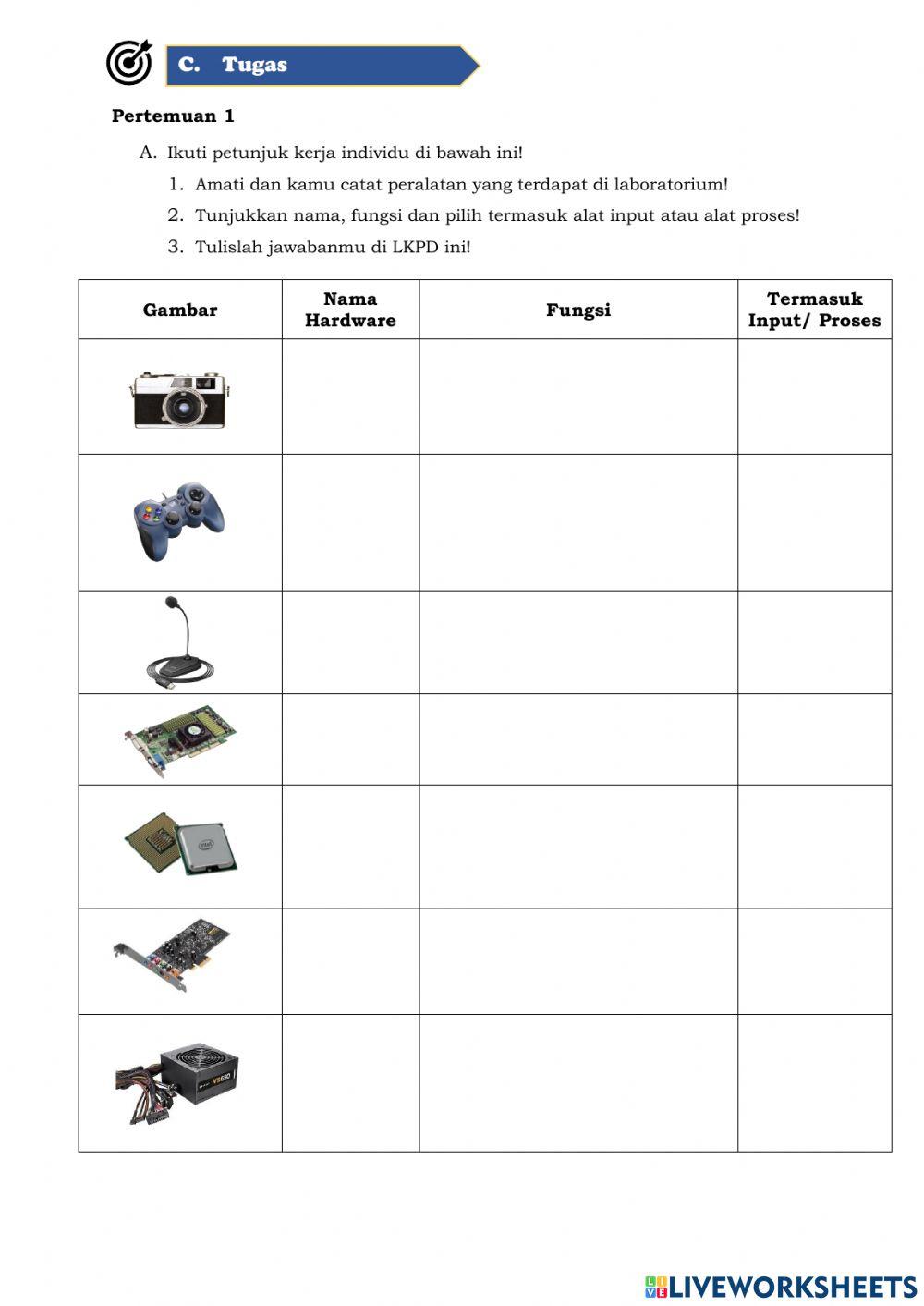 LKPD Pertemuan 1 Semester 1