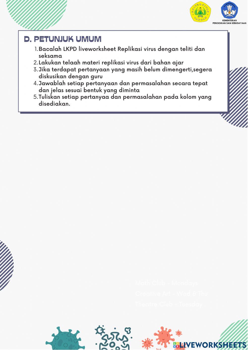 LKPD Replikasi Virus