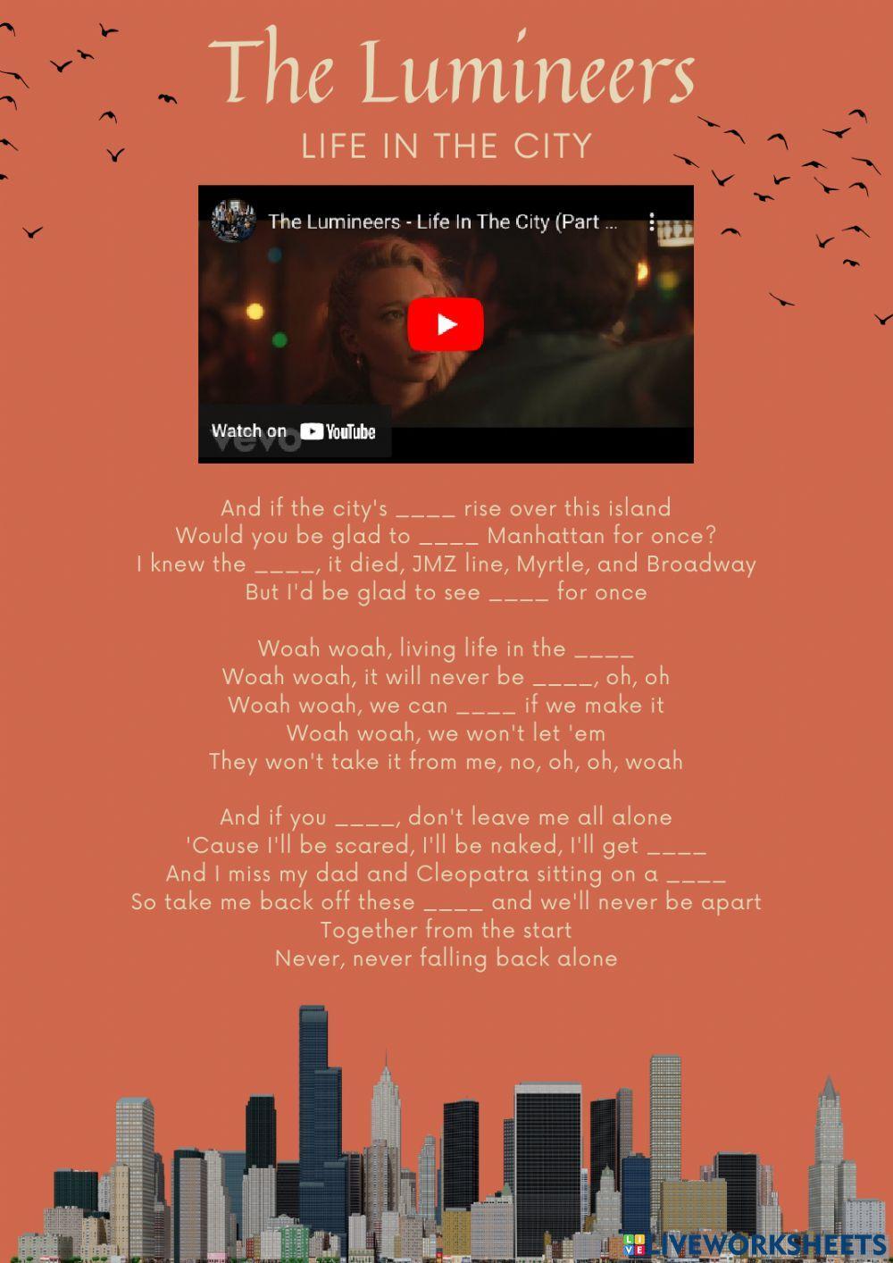 Life in the city (The Lumineers song)