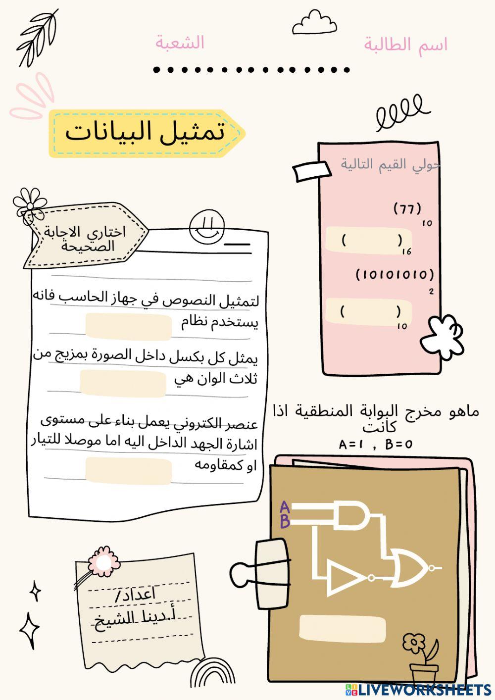 تمثيل البيانات