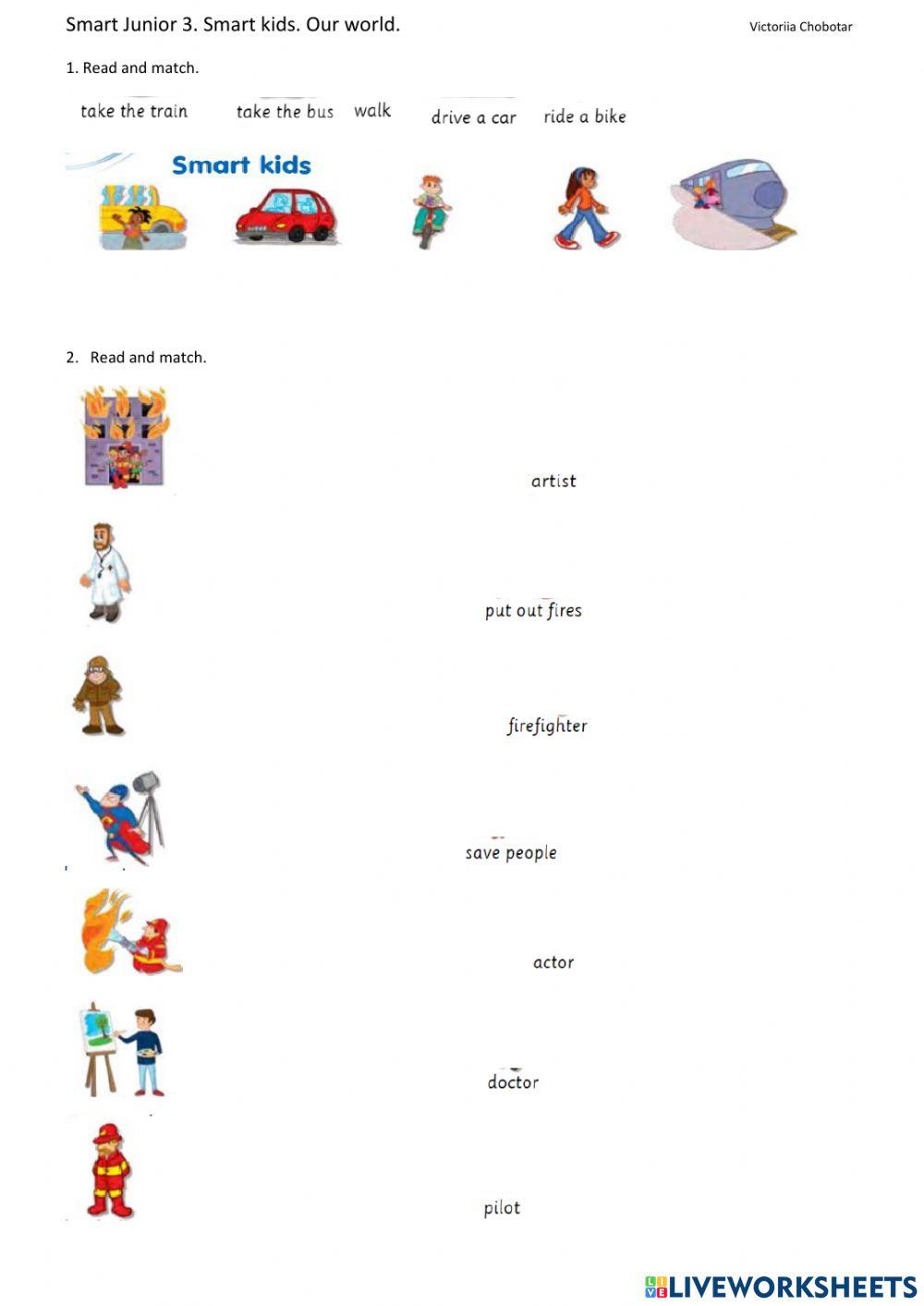 Smart Junior 3.Smart kids.Our world.p.18,20