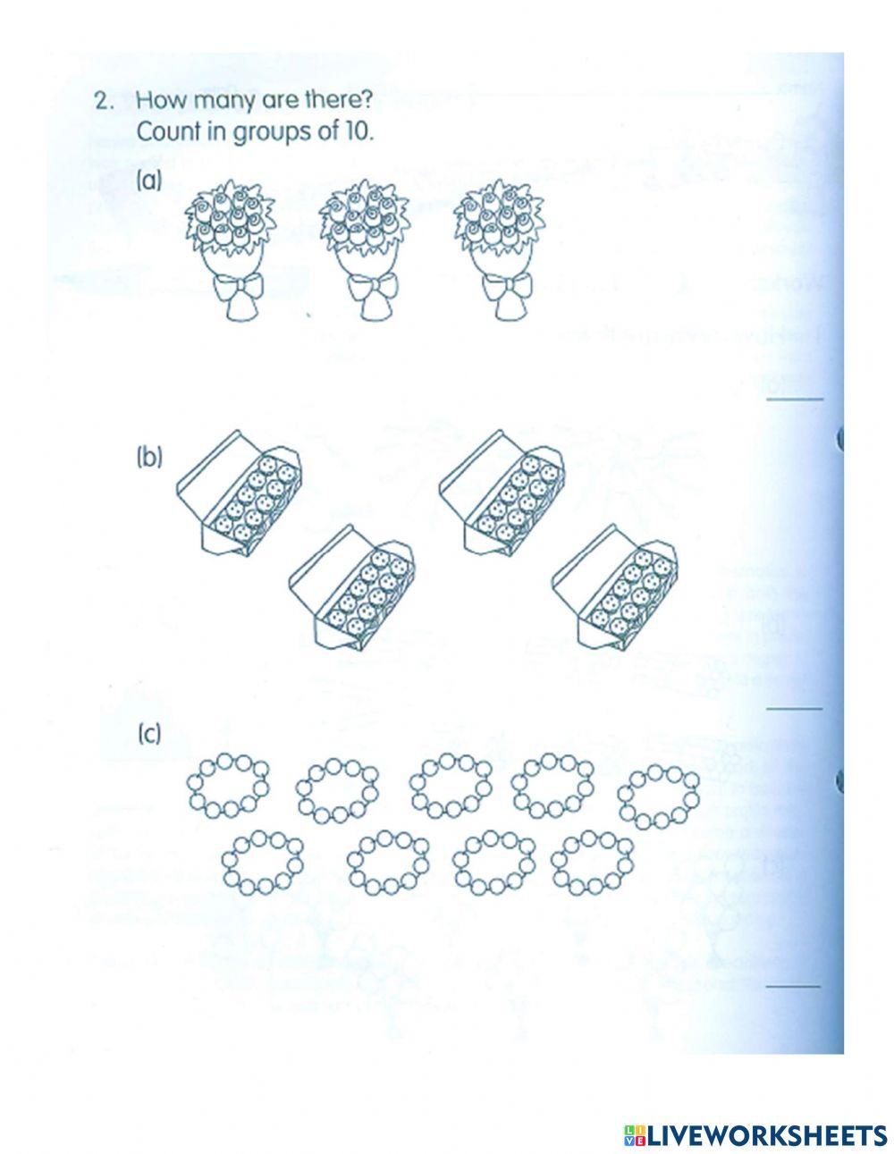 numbers to 20 worksheets
