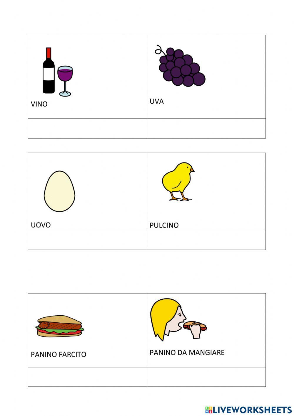 Osserva e scrivi PRIMA e DOPO