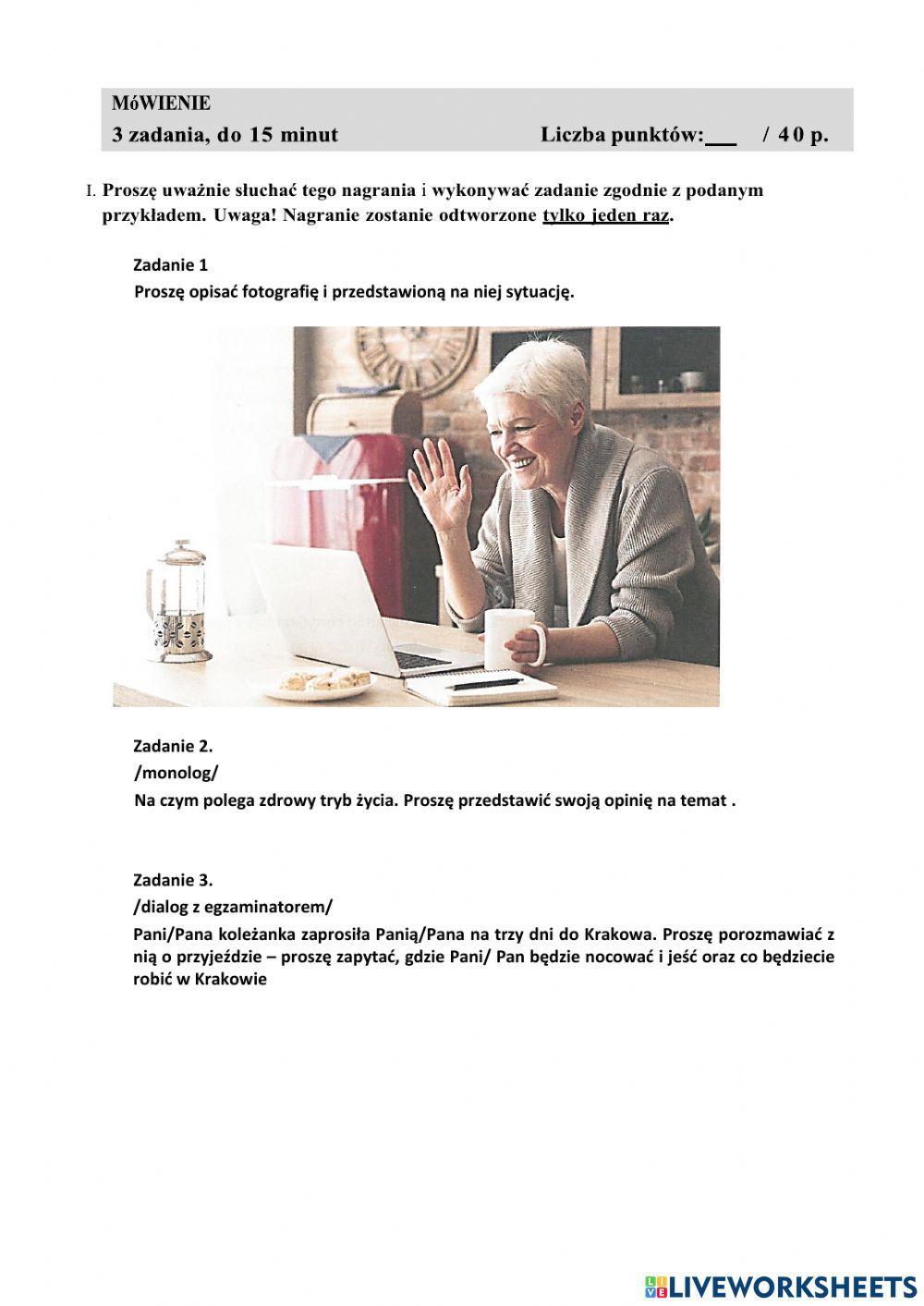 POZIOM PROGOWY-b1-słuchanie-mówienie