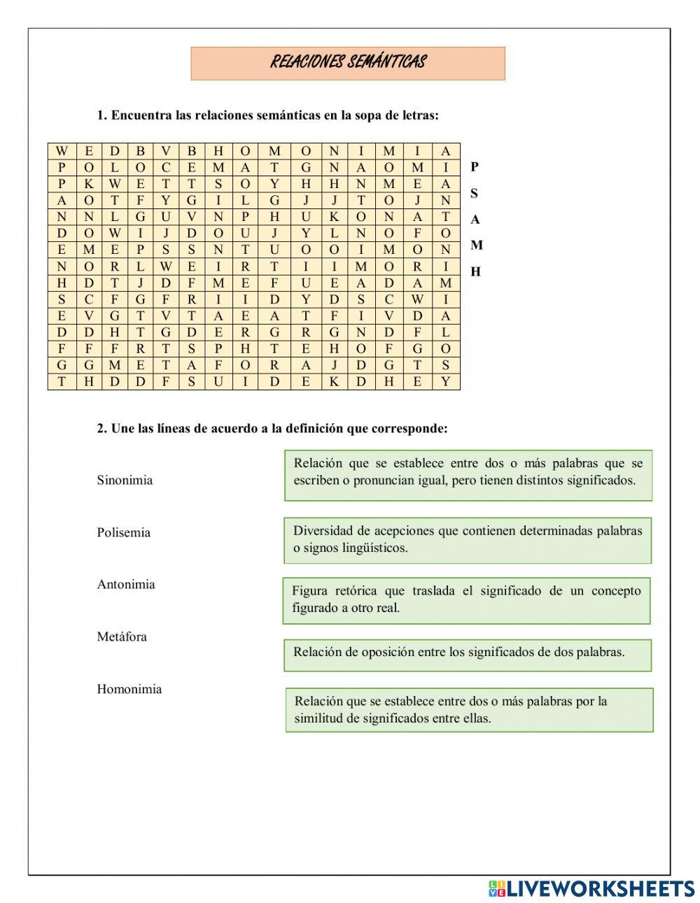 Relaciones semánticas