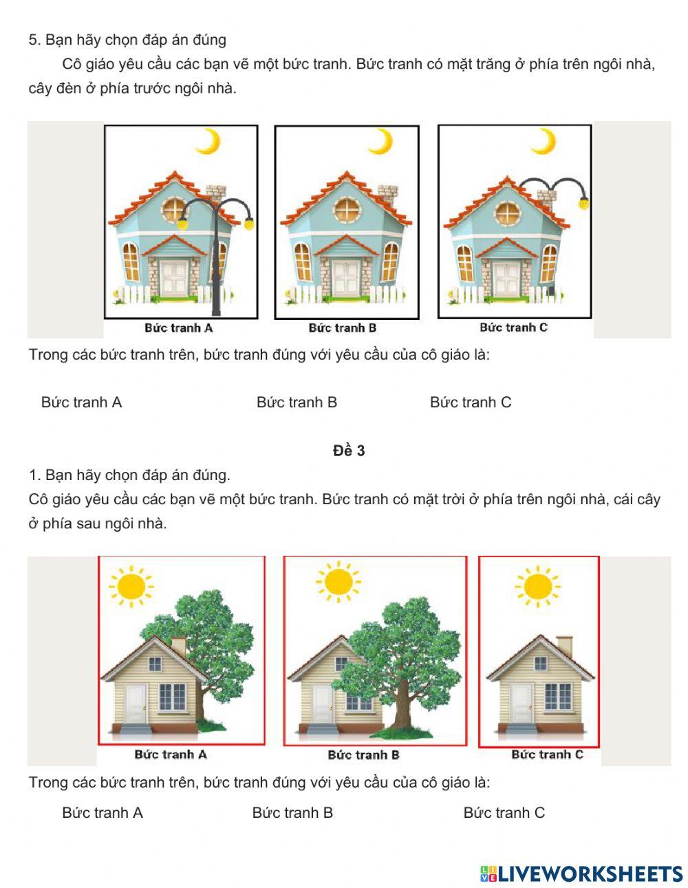 Bài Vioedu đề 1,2,3 lớp 1