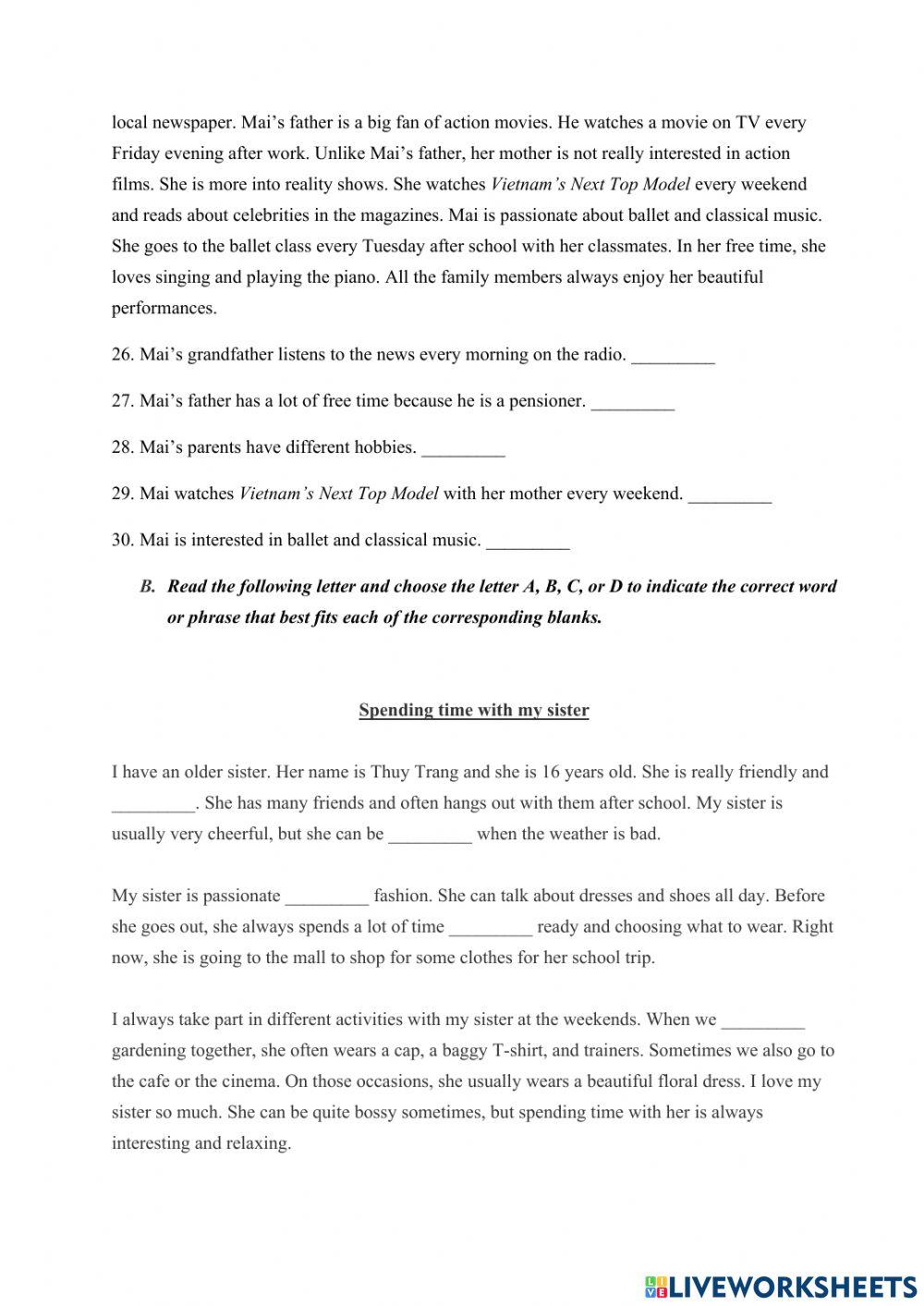 Preparation for Midterm test