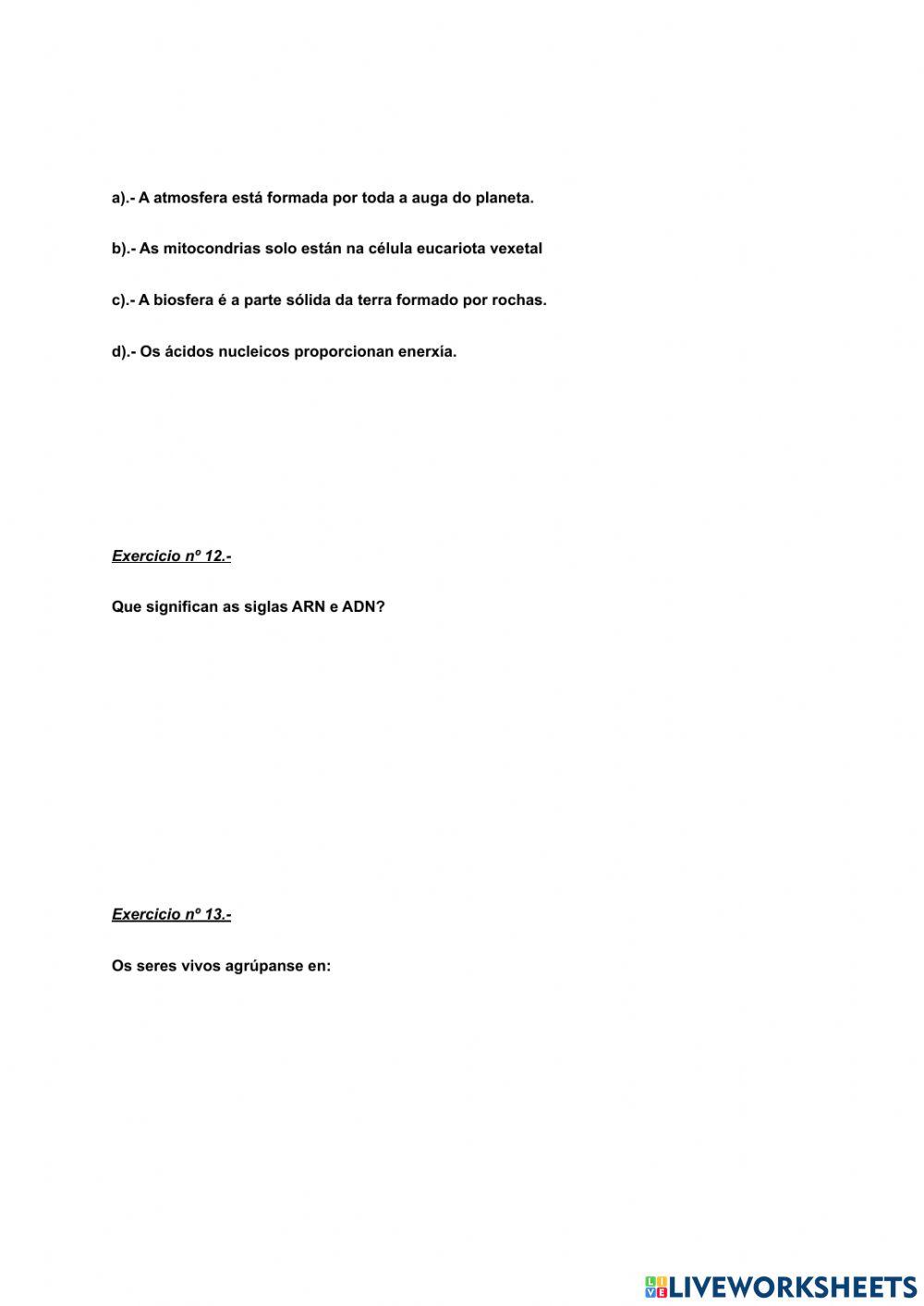 Tema 1 Biología Los seres vivos