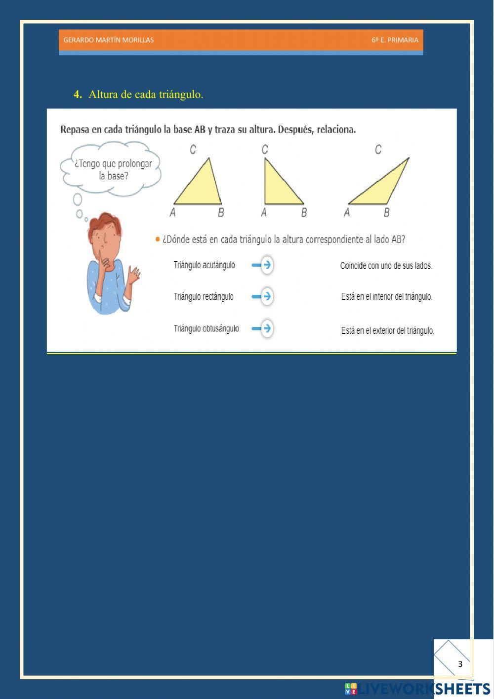 Geometría. Ficha 3. 6º.