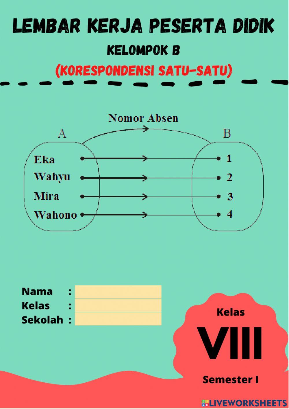 Korespondensi Satu-satu