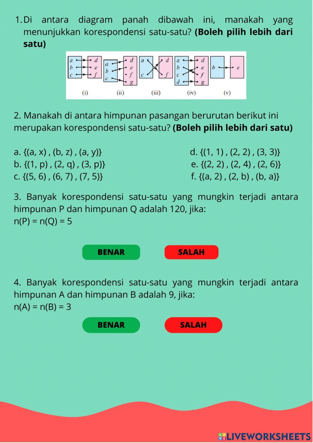 Korespondensi Satu-satu