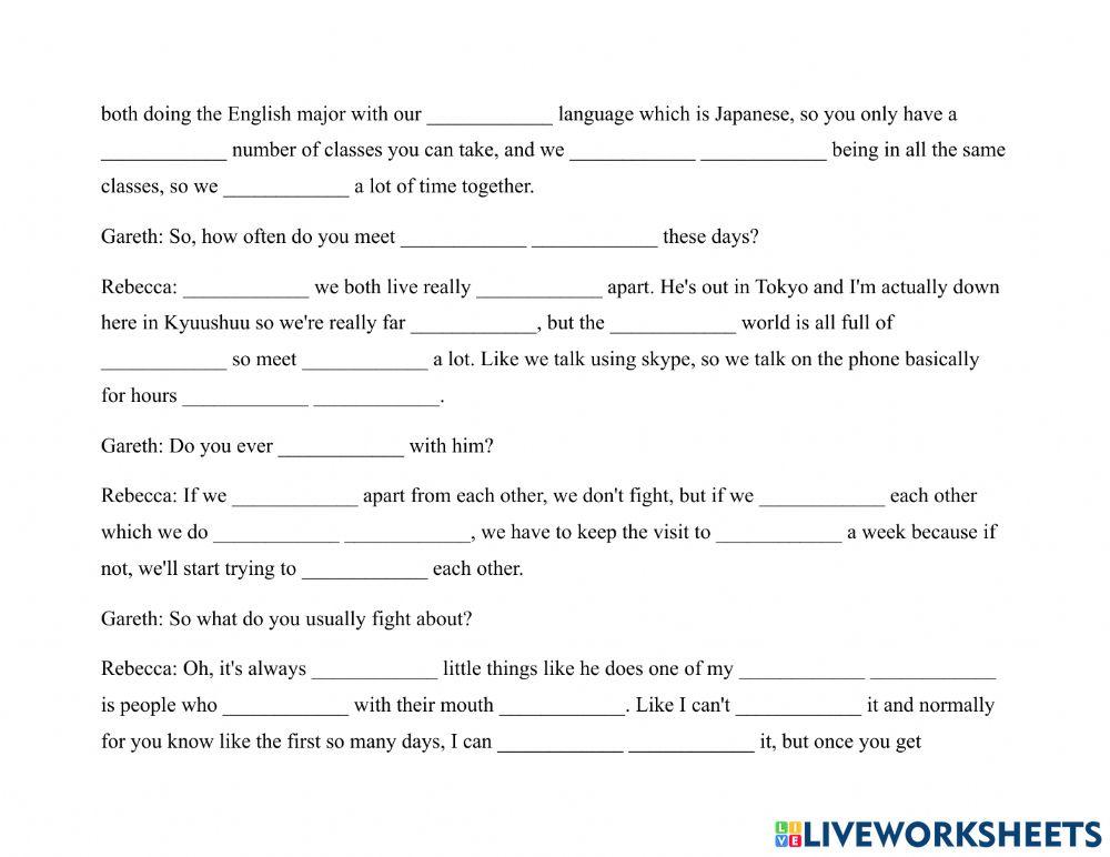 Friends 2-2 ppl Best Friend Dictation Exercise
