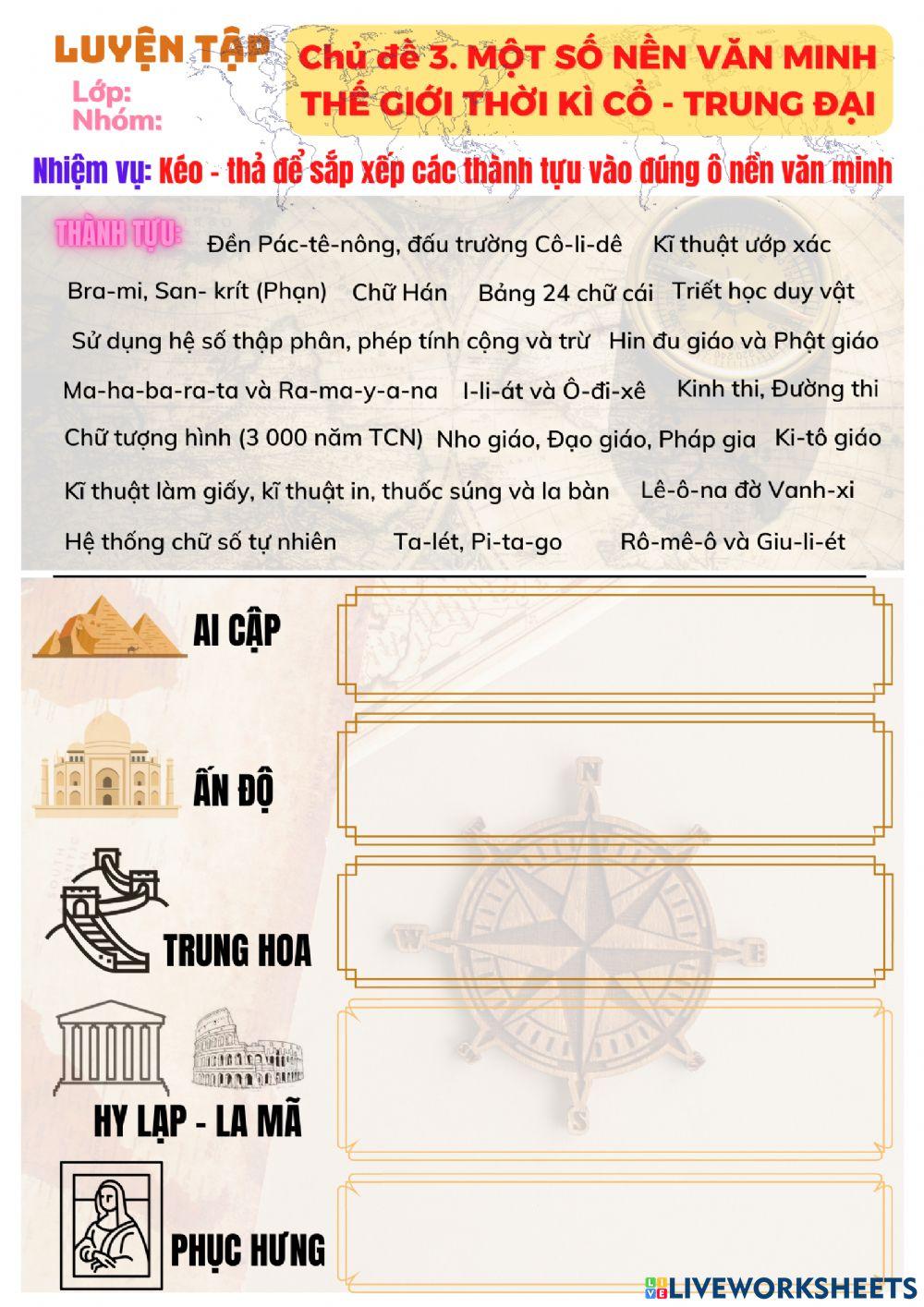 PHT Chủ đề 3 - Lịch sử 10