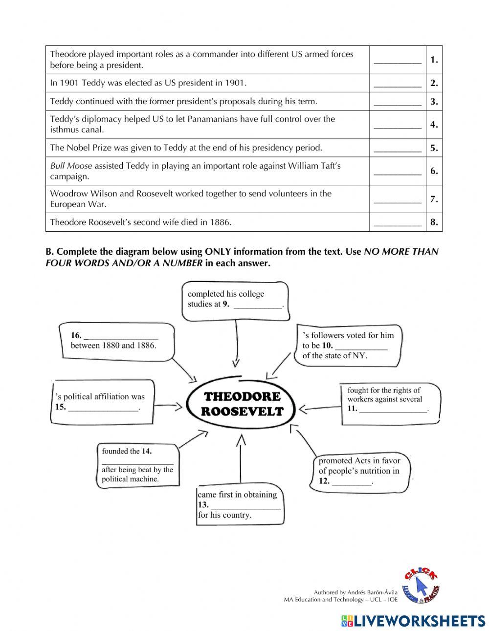 Reading Ex. - A President with character