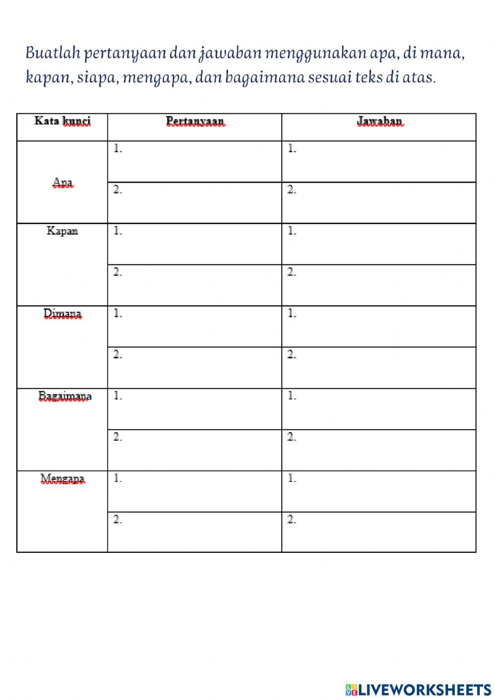 LKPD Sistem Pernapasan Pada Manusia