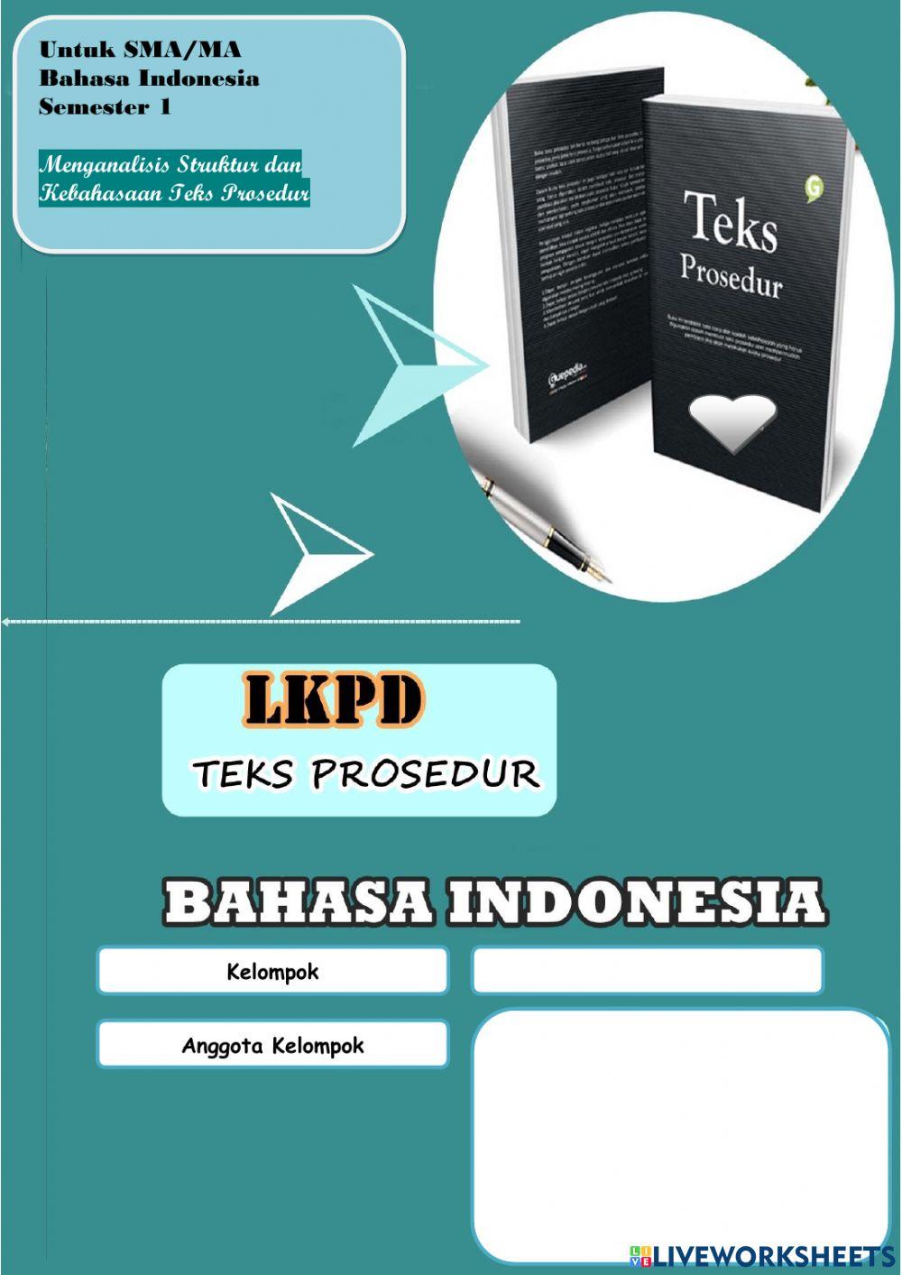 LKPD Teks Prosedur