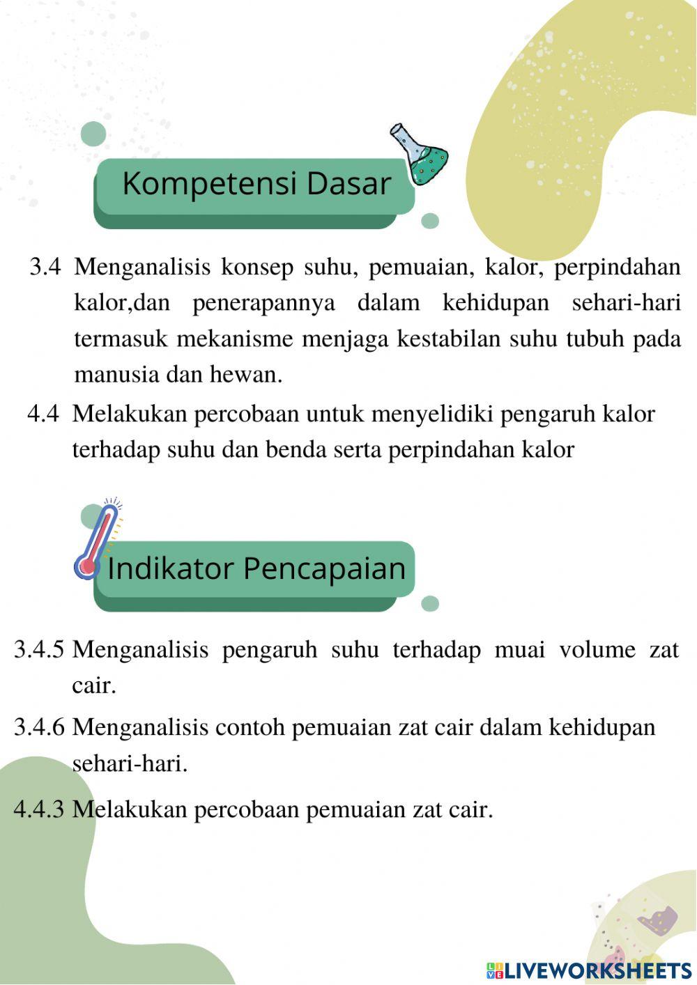 Pemuaian zat cair bagian 1