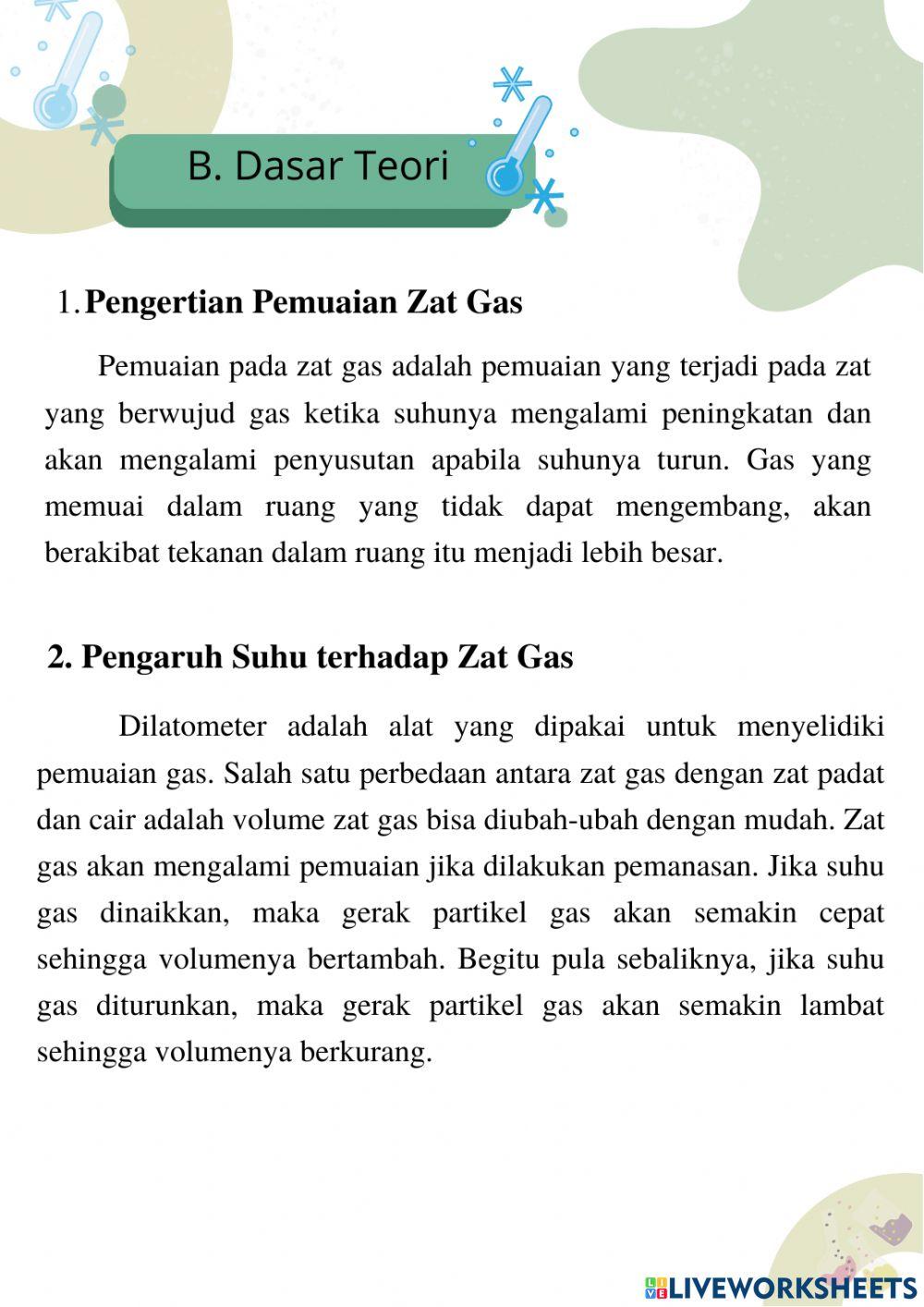 Pemuaian zat gas