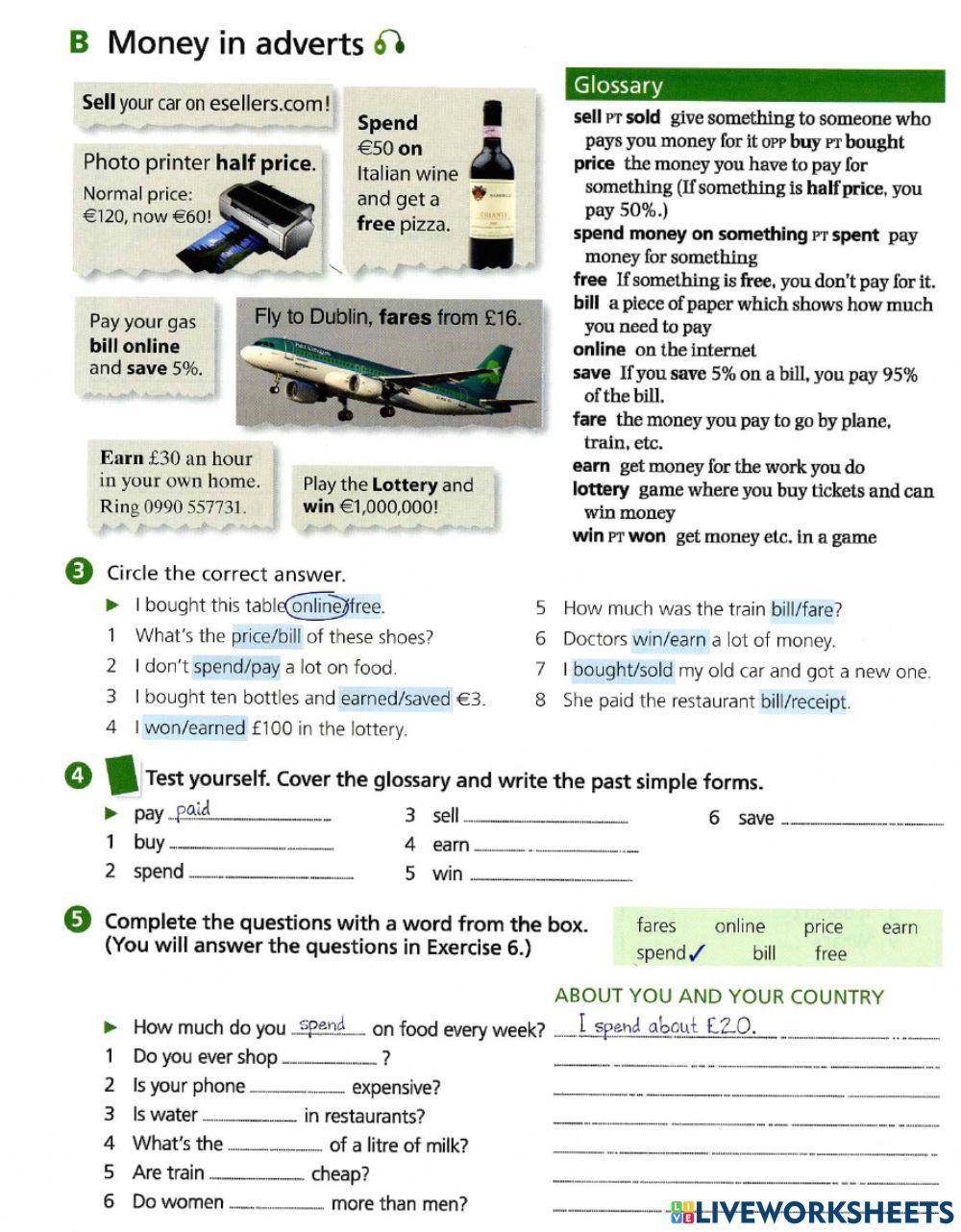 Basic Vocabulary-20 Money