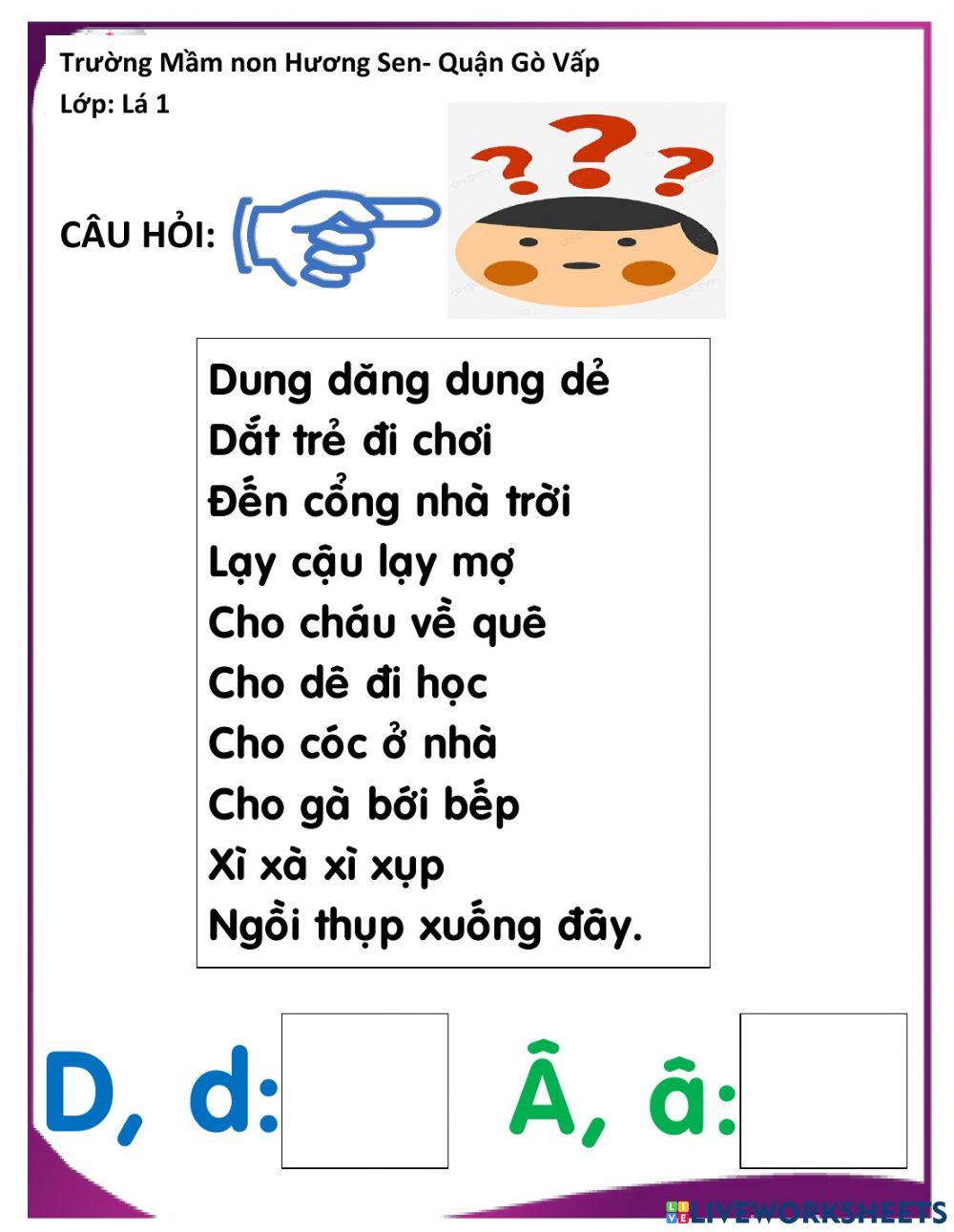 Nhận dạng chữ D- Â