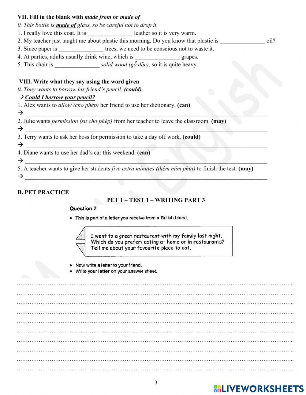 Viet Teacher - S7 - Week 10 - U3 - Grammar Revision