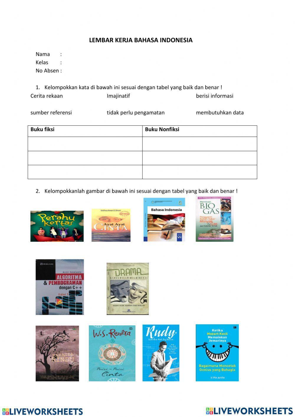 Menelaah Buku Fiksi dan Non Fiksi