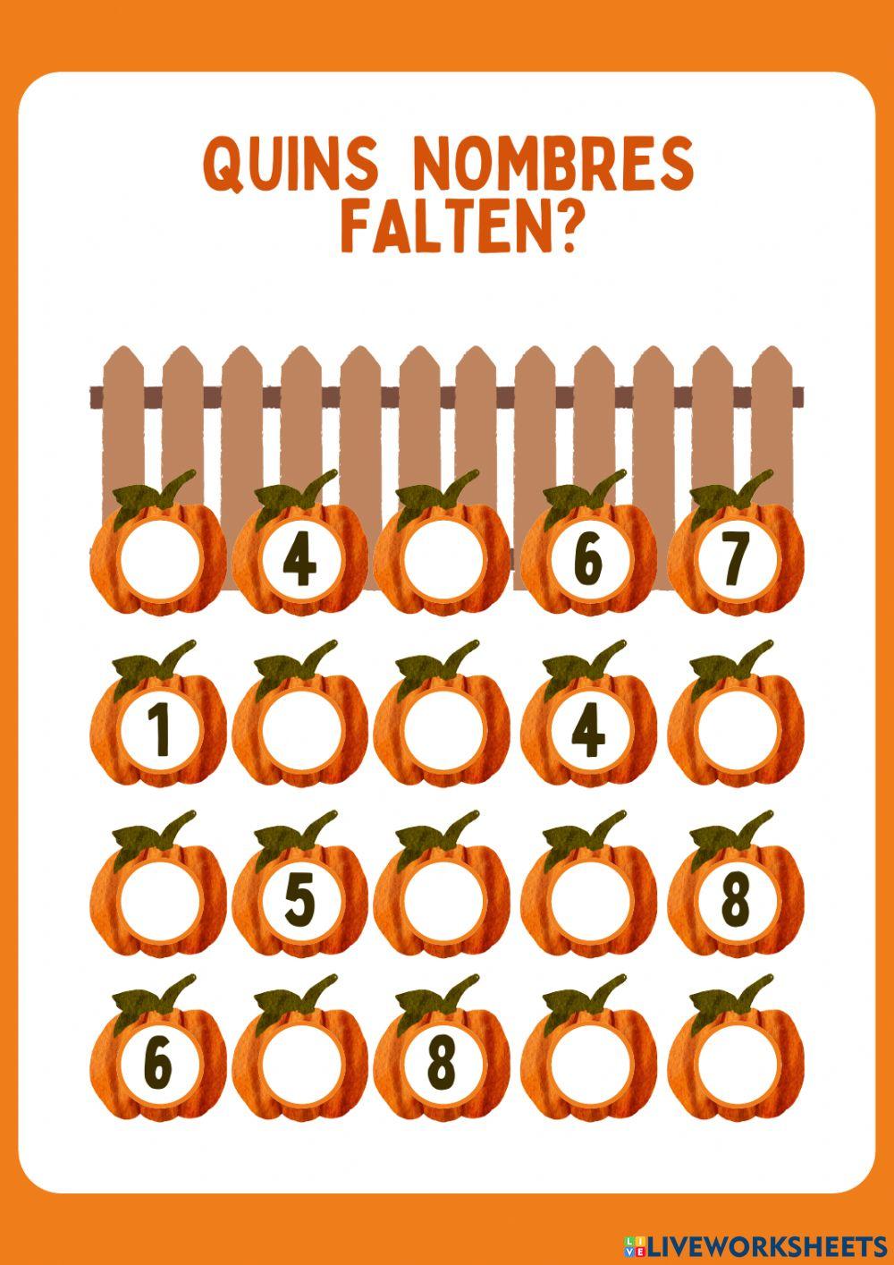 Quins nombres falten?