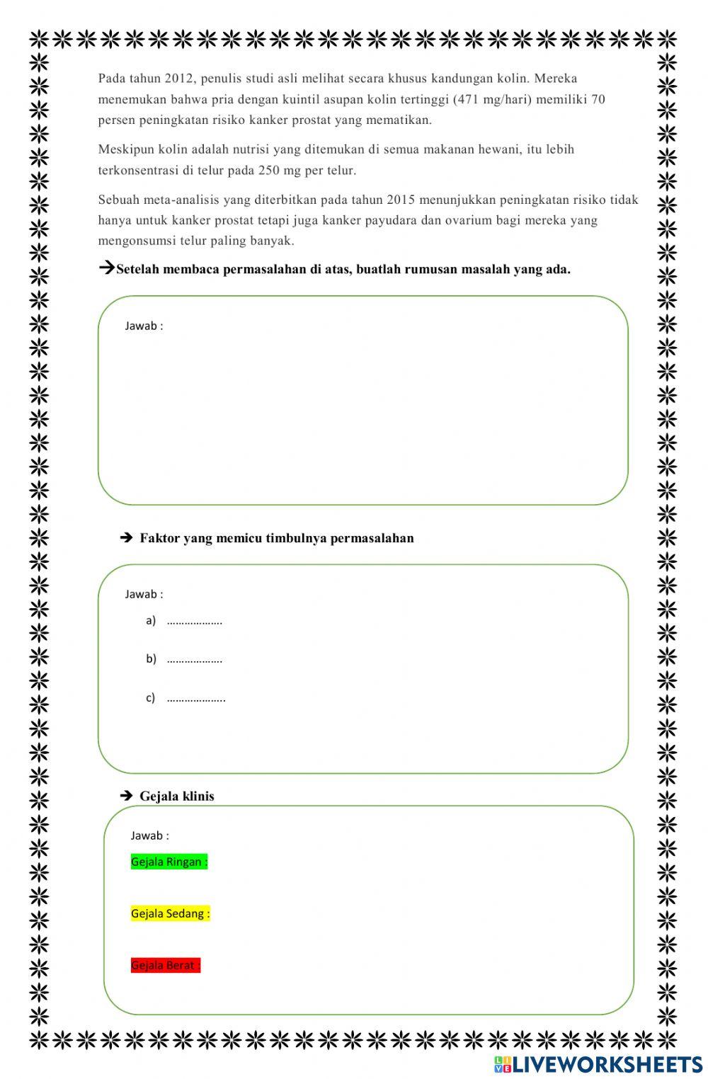 LKPD Gangguan Sistem Reproduksi Kel 1