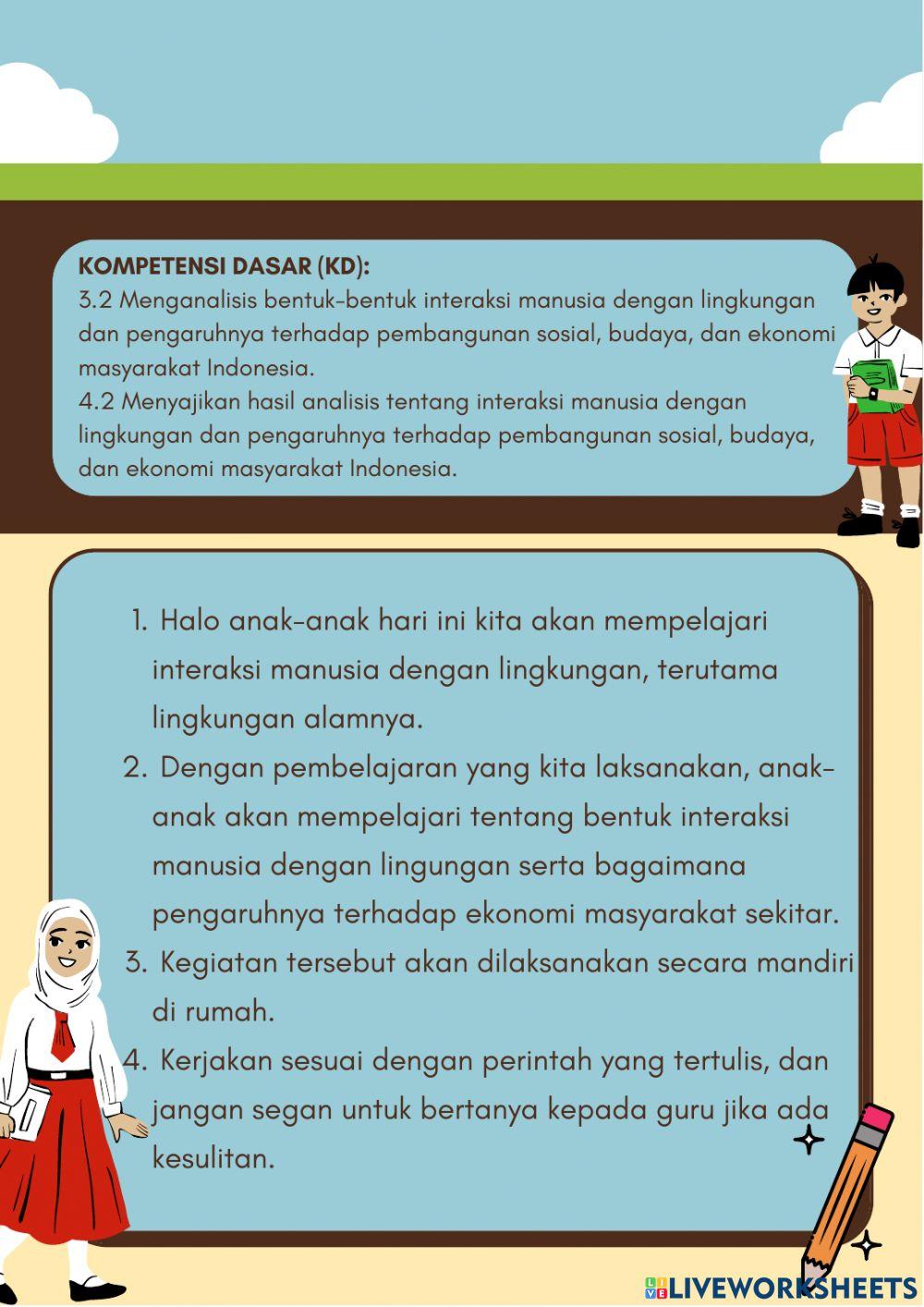 Interaksi Manusia dengan Lingkungan Alam