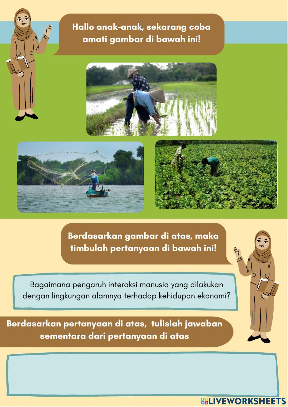 Interaksi Manusia dengan Lingkungan Alam