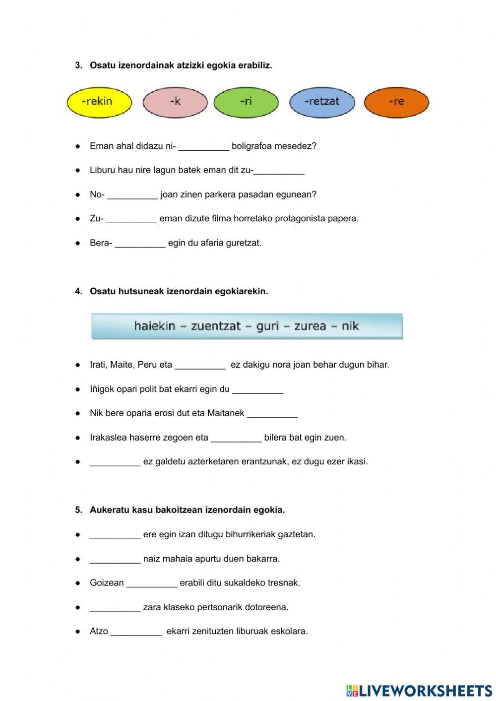 Izenordainak Trinitarias