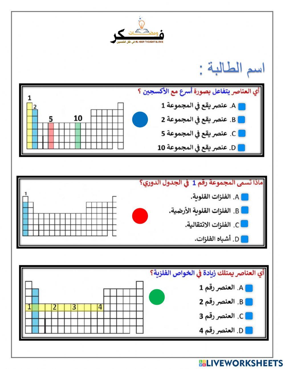 الفلزات القلوية و القلوية الأرضية