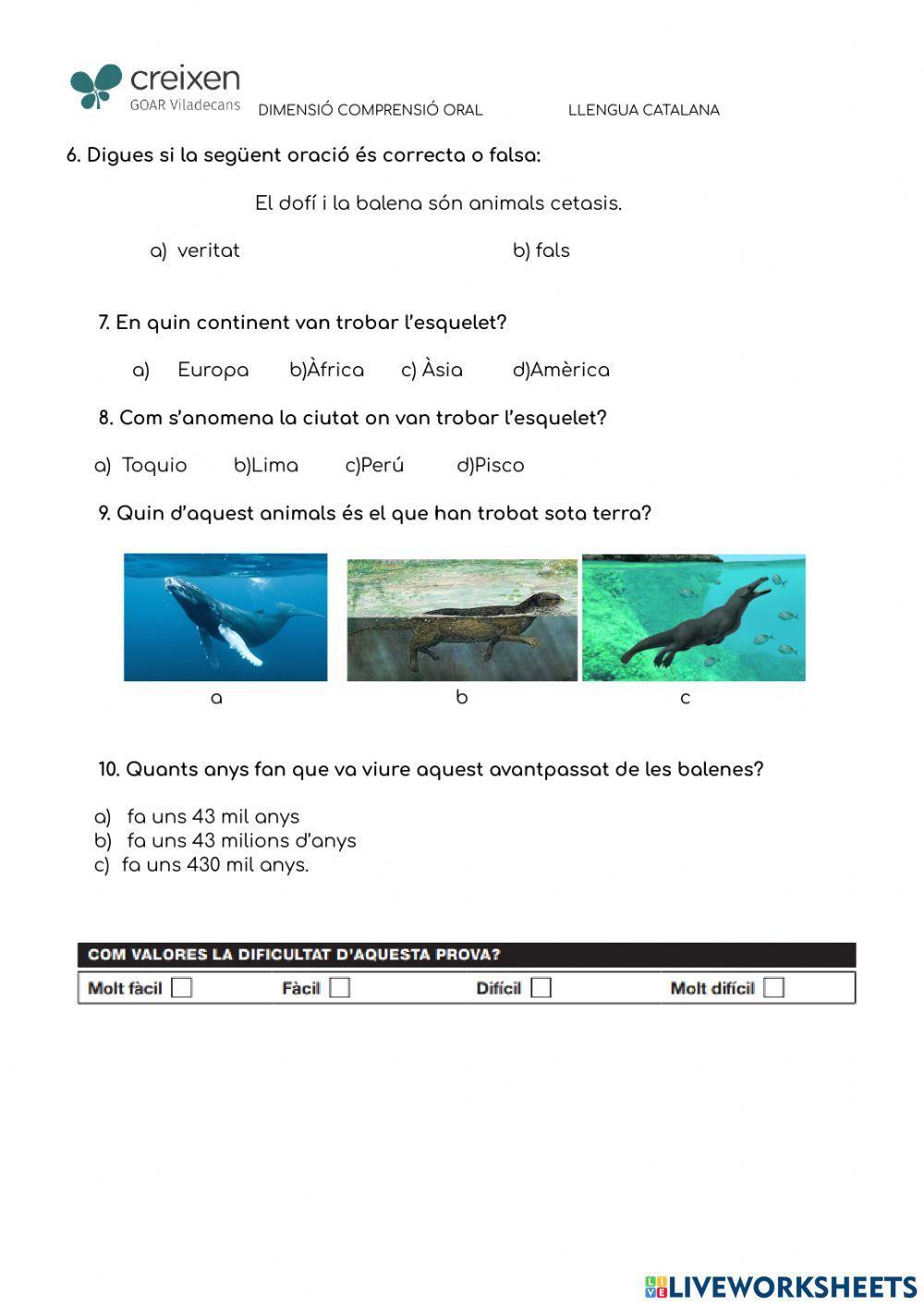 CO. L'avantpassat de les balenes