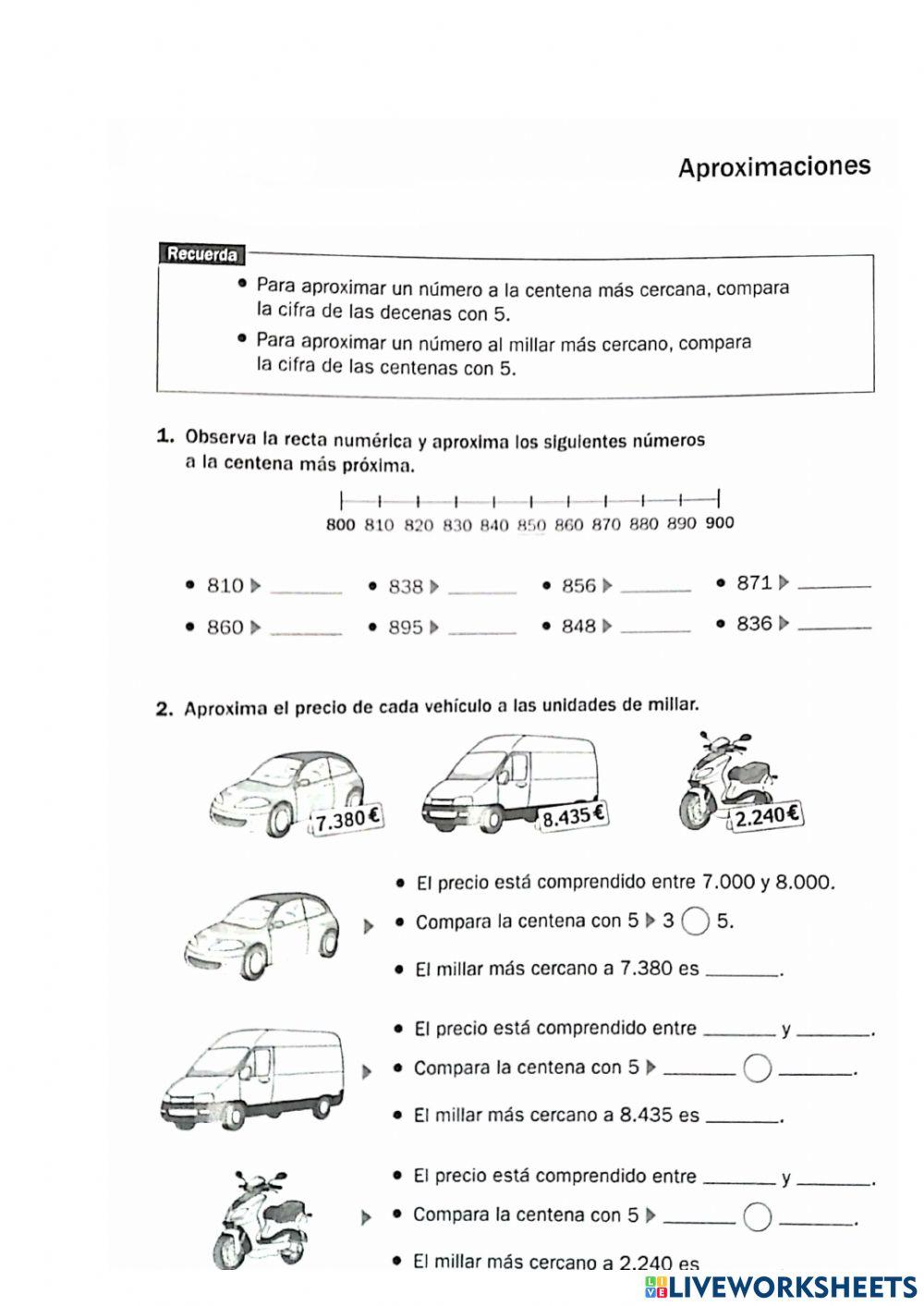 Dossier números P42 aproximaciones