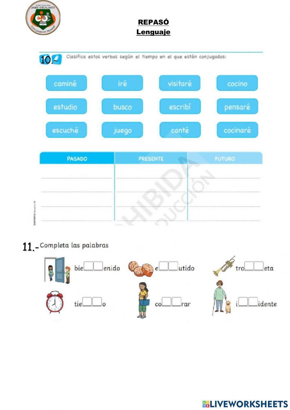 Repaso lenguajes 3trimestre