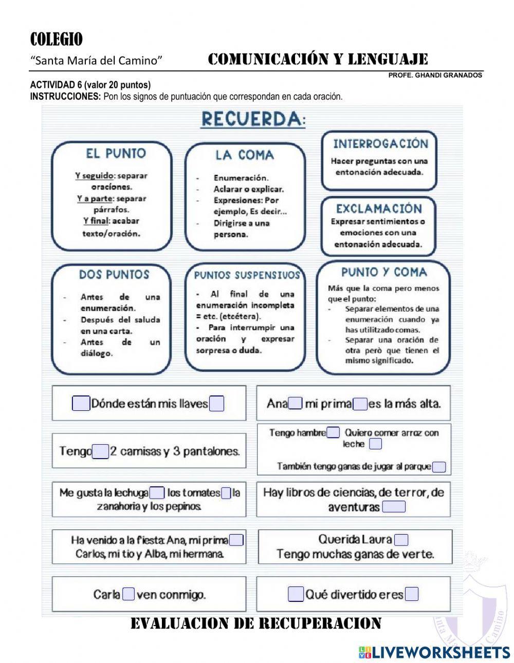 Conocimiento general LENGUAJE