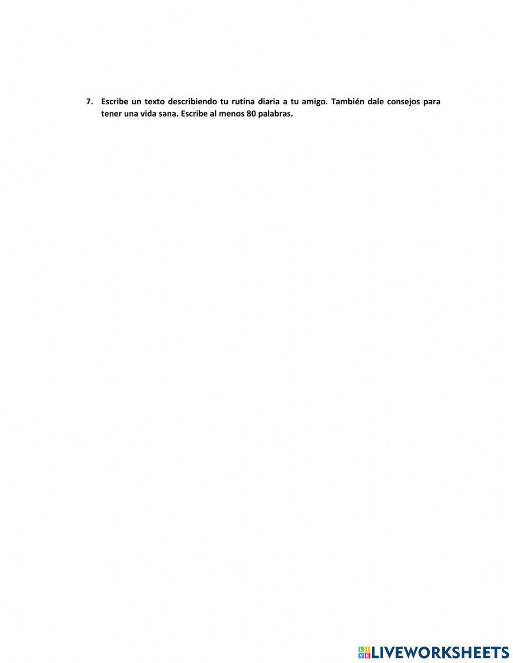 Evaluación Escrita - Unidad 5