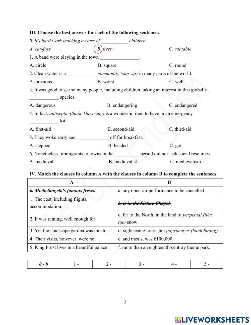 Foreign teacher-S9-Week 10-U3-Vocab Revision