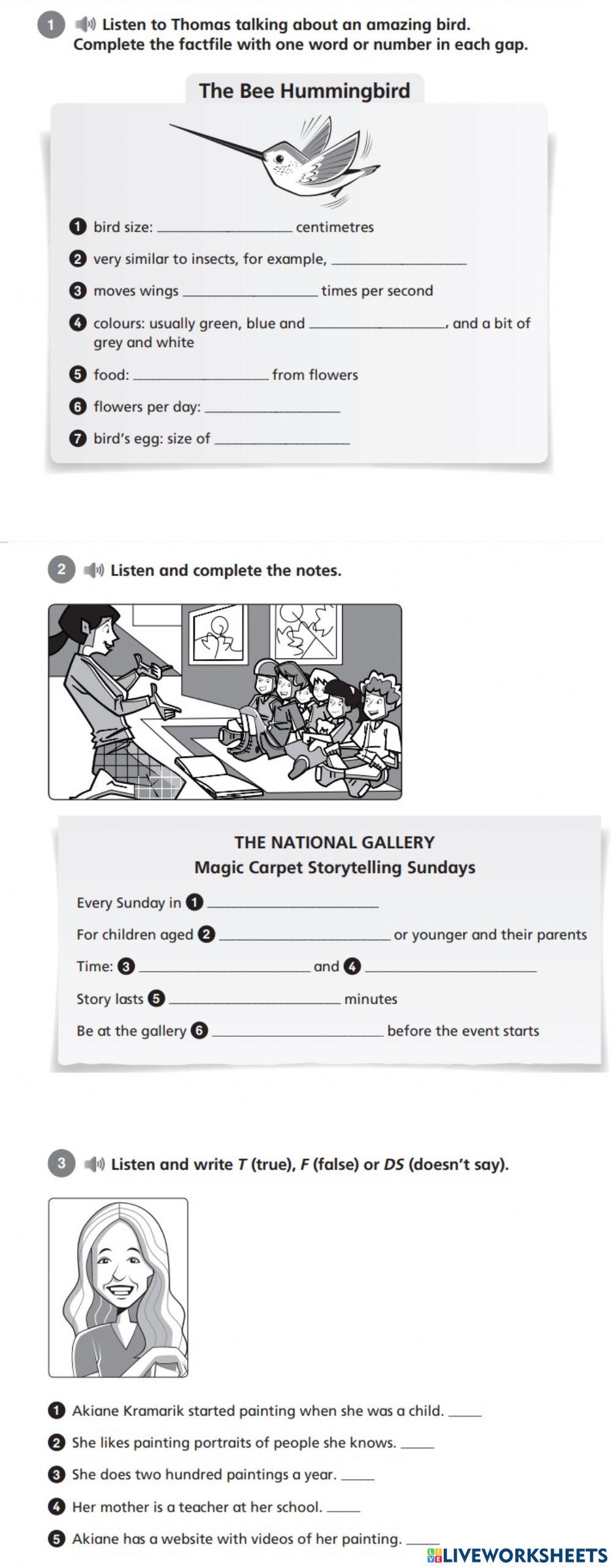 Listenings 6ºEP - 1ªeval I