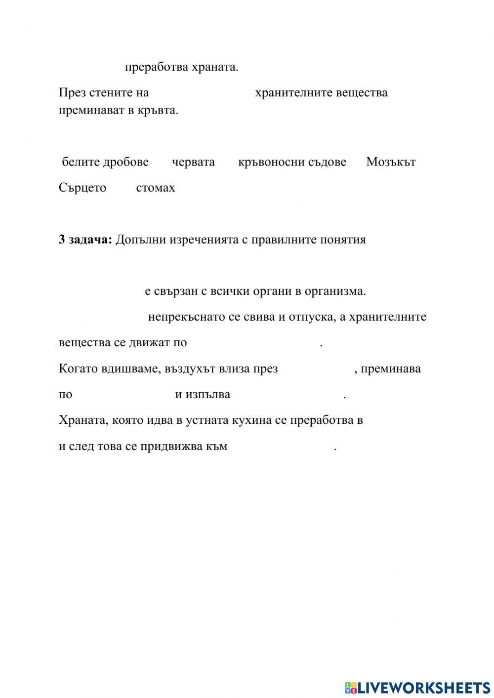 Органи в човешкото тяло